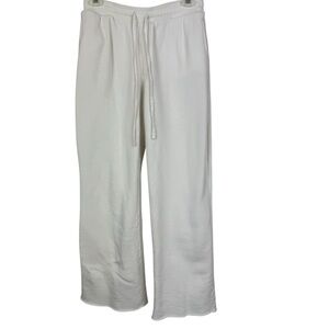 J Crew Heritage terry wide-leg‎ sweatpant Women’s XS Ivory white